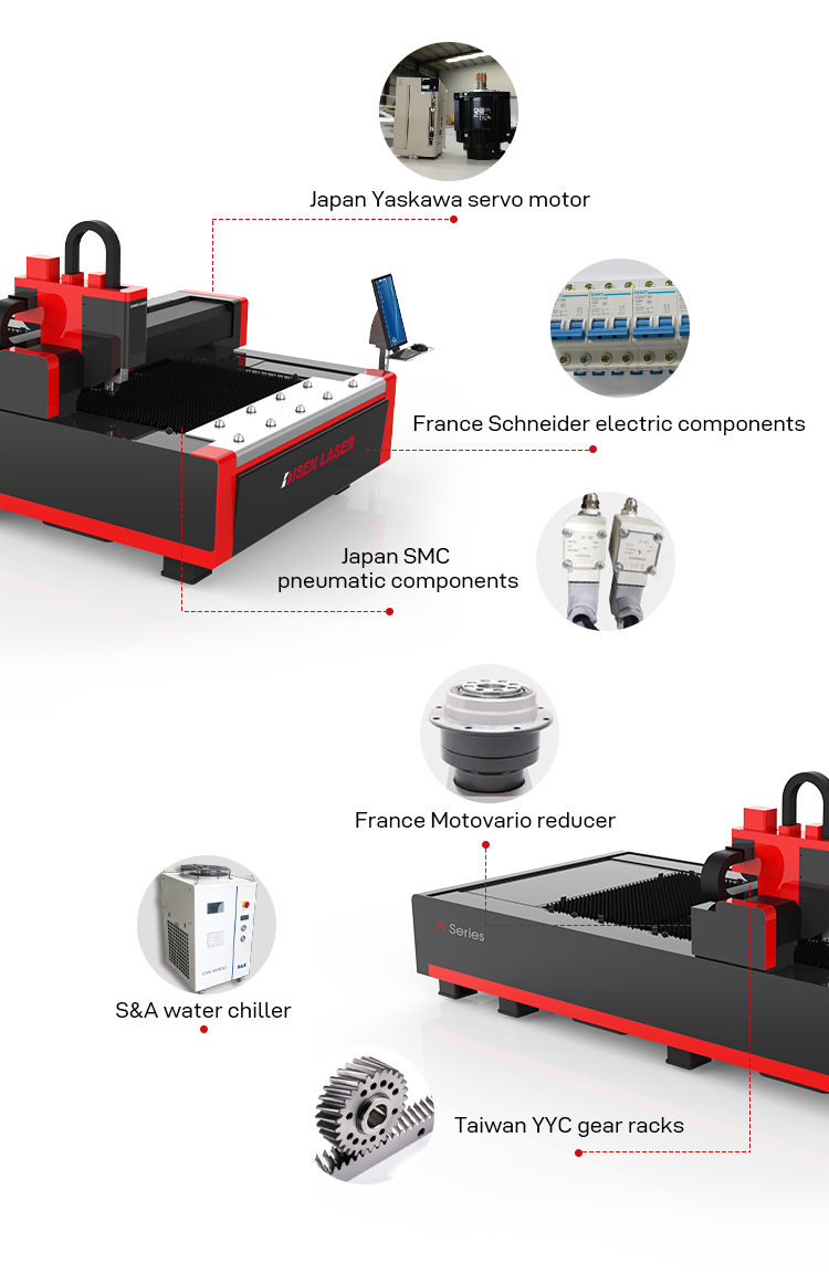 Се продава машина за ласерско сечење со влакна од 500w евтина цена