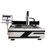 Cnc 2000w Ласерска машина за сечење влакна за индустриско сечење метални листови