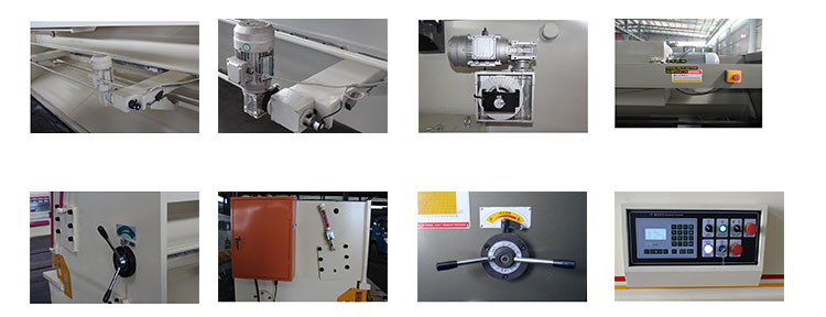 Машини за стрижење на хидраулични замавнувачки греди Електрична гилотина машина Qc12y-12x3200